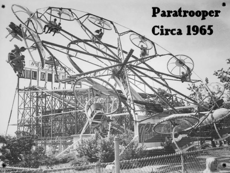 Incorrectly dated photo from Lagoon's History Wall. This would've been taken in 1973 or after.