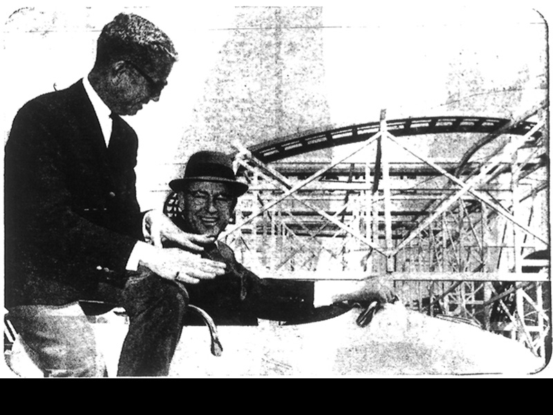 Robert Freed of Lagoon & Ed Arthur of Continental Bank from a 1965 ad for the bank.