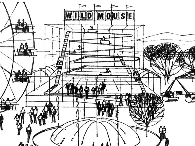 Illustration of the Wild Mouse in the Deseret News, May 1965.