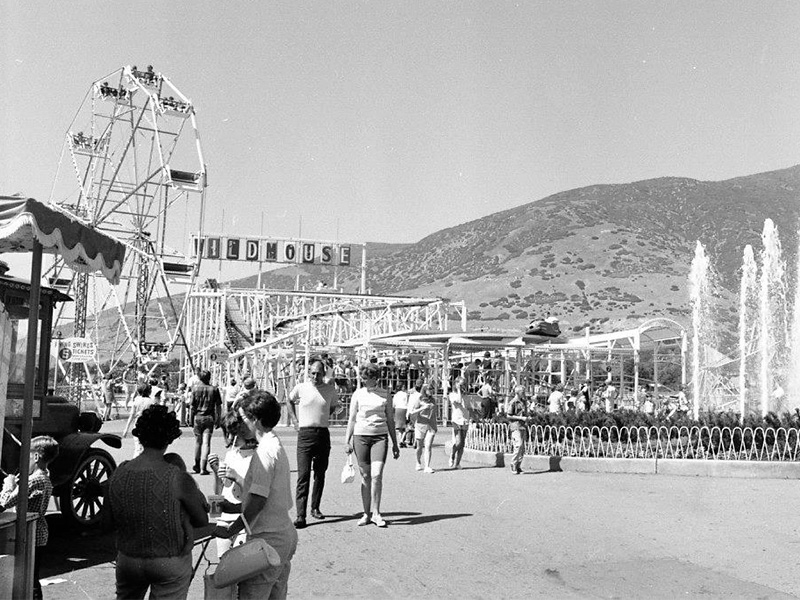 The North Midway in July 1967. Photo courtesy of Utah State University Special Collections