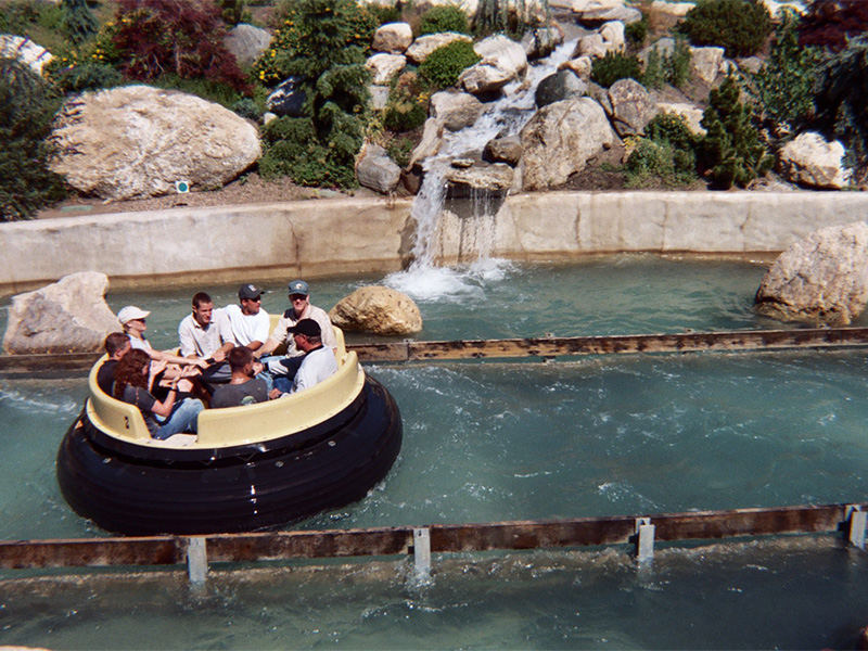 Heading towards the final waterfall, 2000. Photo: F. Miskin