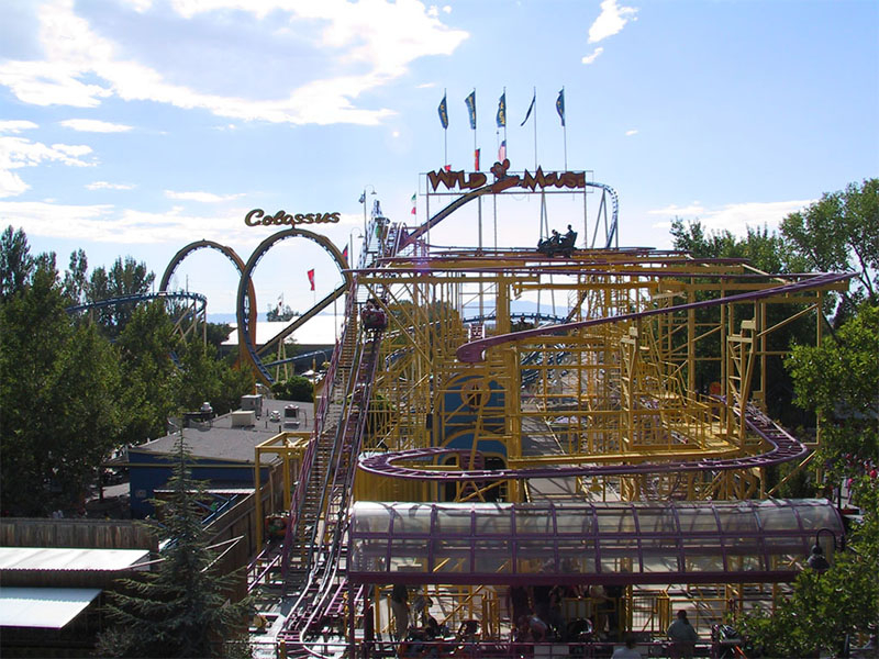 Wild Mouse viewed from Sky Ride in 2004. Photo: Brian Reichow