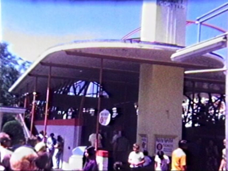 Front of the station, ca. 1970 in a film from Sharpshooter Productions.