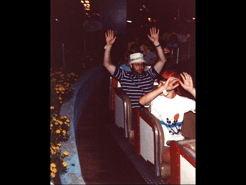 Train leaving the station in 1983. Photo: N. Miskin