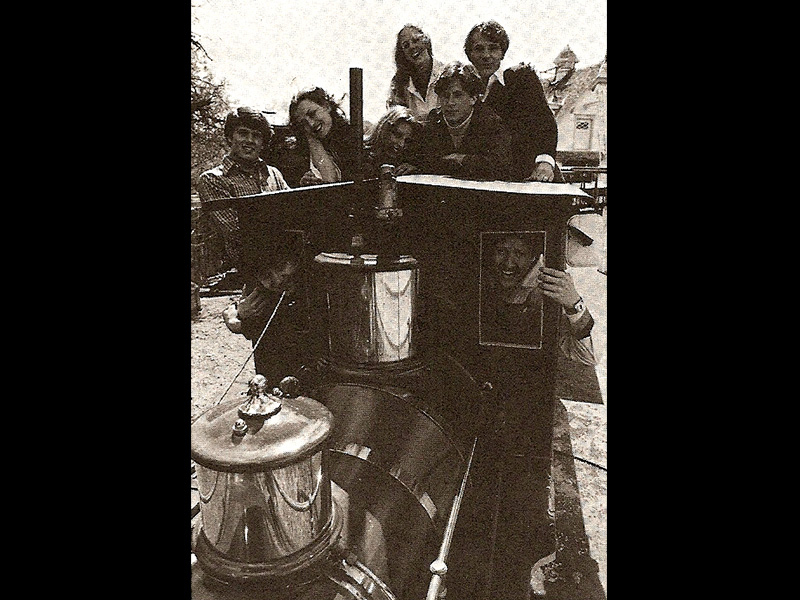 1978 Opera House cast on the Pioneer Village R.R. Photo: Lagoon
