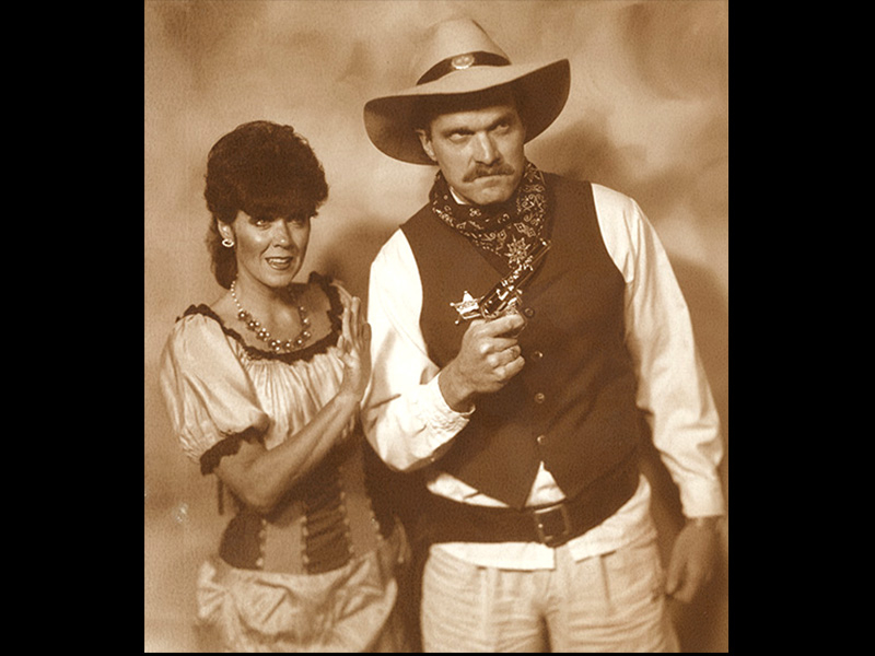 Grace Urry Henderson & Jonathan Stowers in a publicity photo for “Whoopee”. Photo courtesy of Deseret News