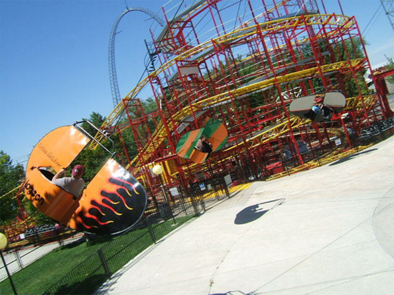 On-ride photo of Flying Aces in 2007. Photo: Rick
