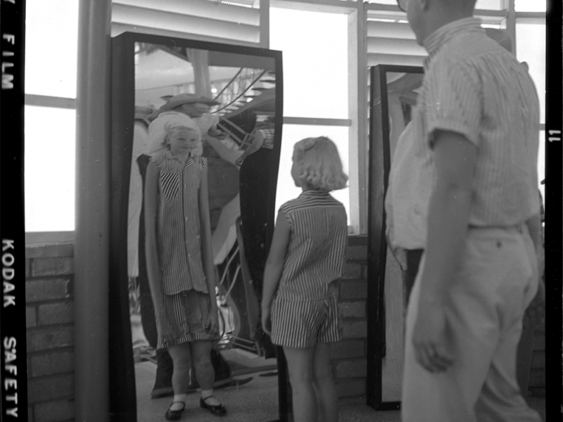 Fun House mirror, 1957. Photo: University of Utah, Special Collections