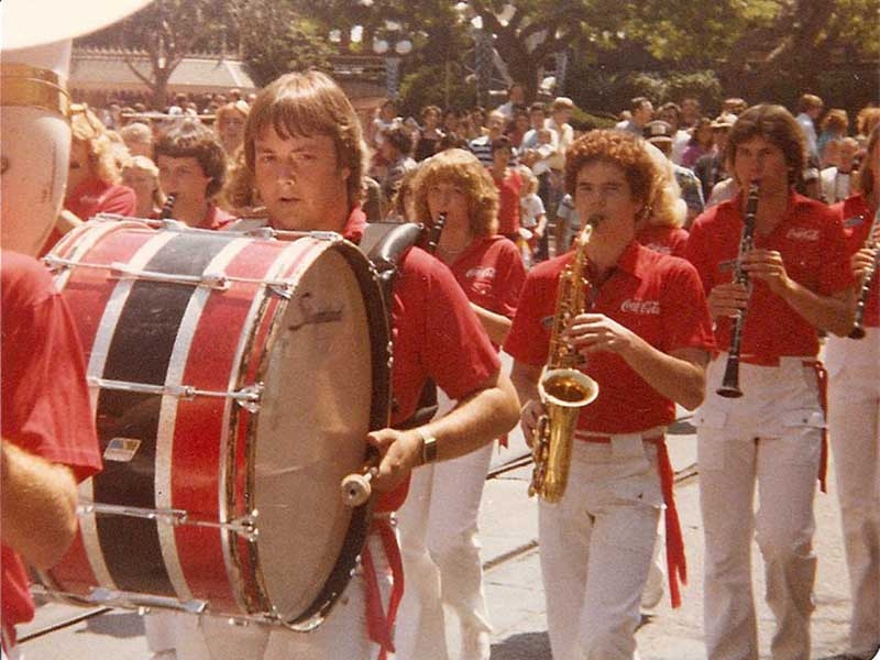 Lagoon Show Band performing in Disneyland, 1980. Photo: Adam Peterson