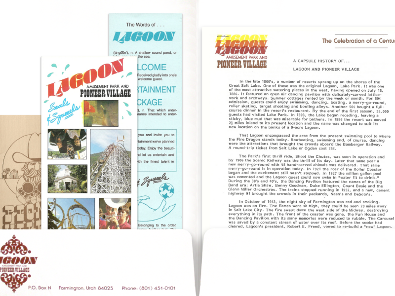 Inside 1988 press kit.