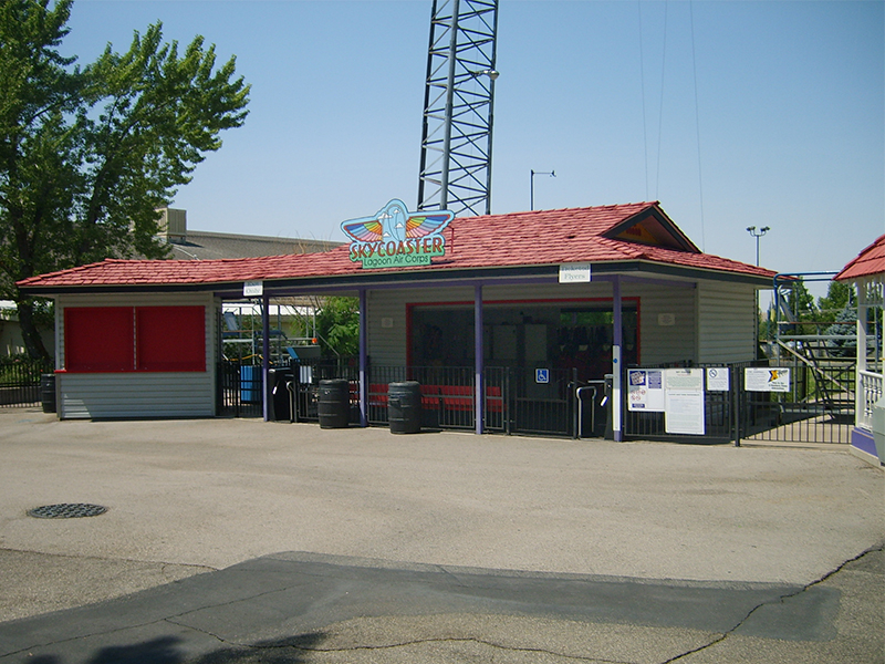 Sky Coaster building in 2007. Photo: B. Miskin