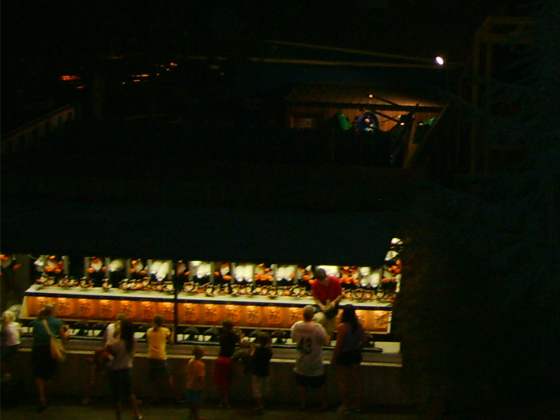 Shooting Waters as seen from the Sky Ride at night in 2008. Photo: B. Miskin