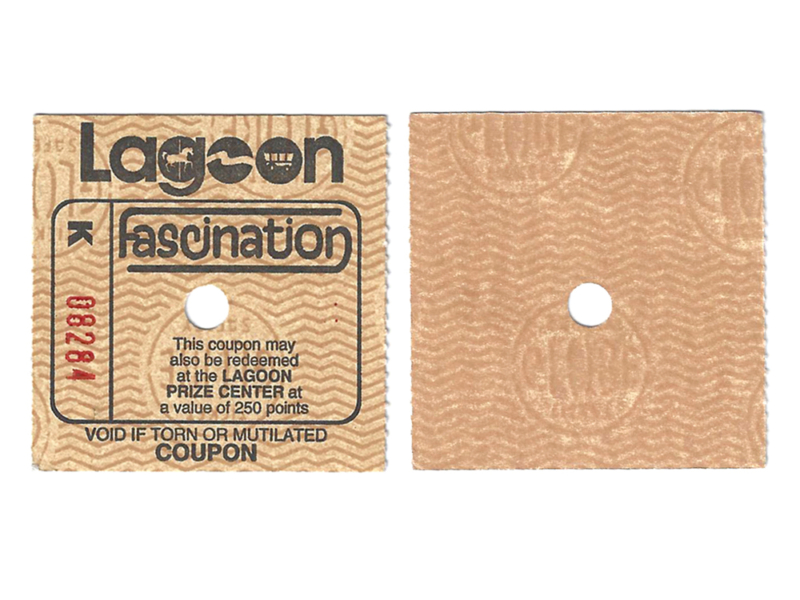 Fascination prize ticket, ca. 1990s.