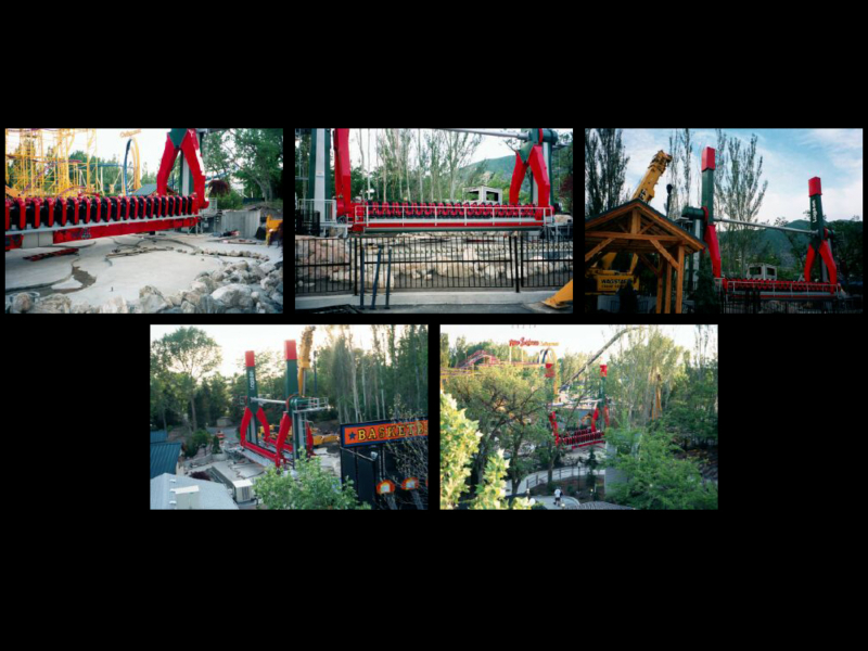 Cliffhanger before opening in 2001. Photos: The Jet Star 2 Archive