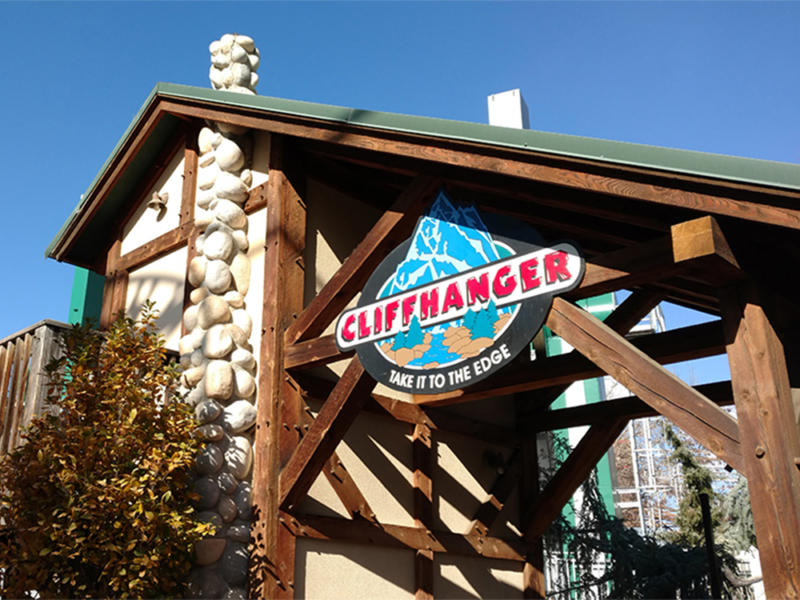 Cliffhanger entrance and operator booth, 2017. Photo: B. Miskin
