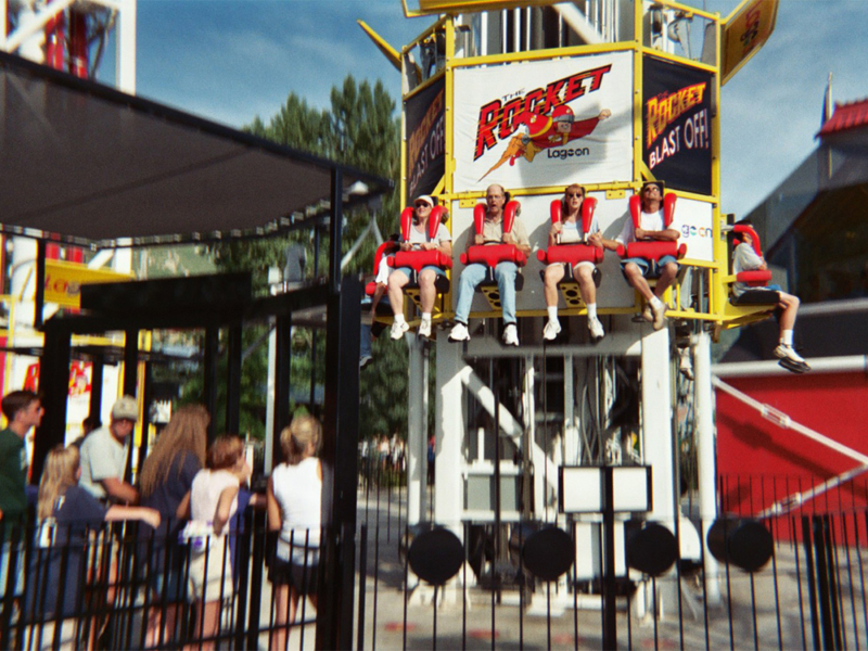 Riders blasting off on The Rocket in 2000. Photo: B. Miskin