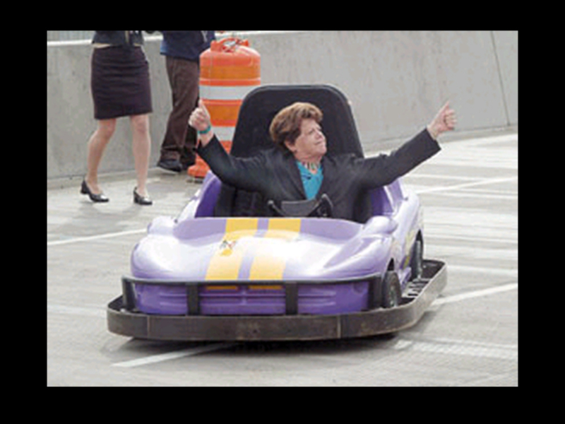 Gov. Walker celebrates her victory, 2004. Photo: Davis County Clipper
