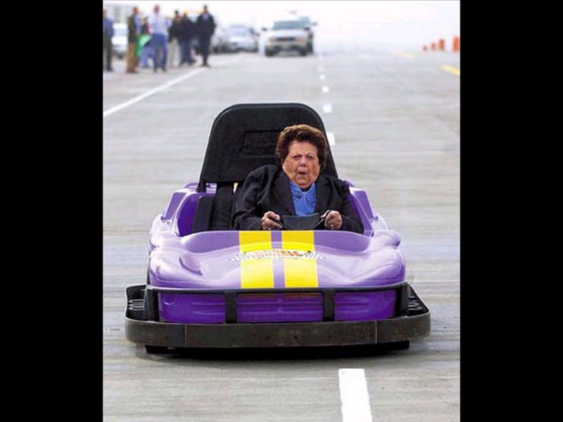 Gov. Olene Walker opening the Park Lane overpass in October 2004. Photo: Standard-Examiner
