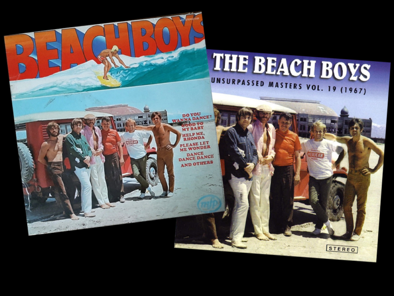 European reissue of The Beach Boys Today! album (left) and a 1999 bootleg CD (right). Images from Discogs.com