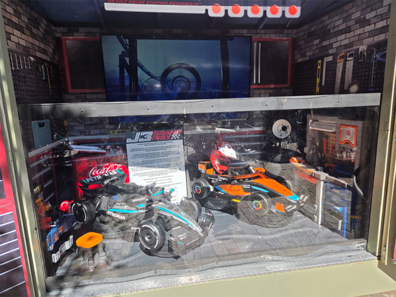 Display for the upcoming J3 Grand Prix roller coaster in October 2026. Photo: S. Dustman